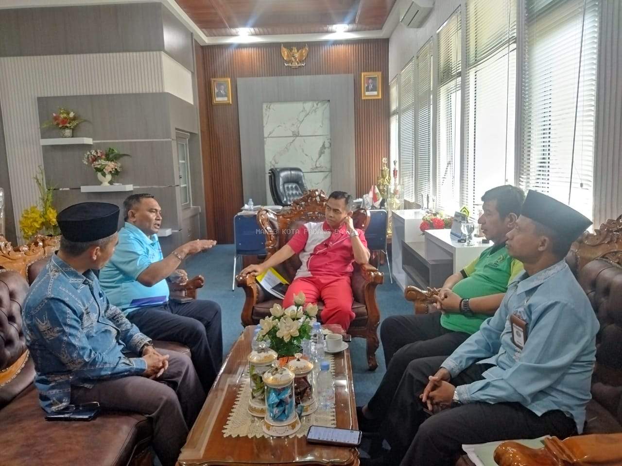 Dipimpin Kakankemenag Kota Padang Panjang, MAN 3 Audiensi ke Kanwil Kemenag Sumbar Pascakejadian Longsor